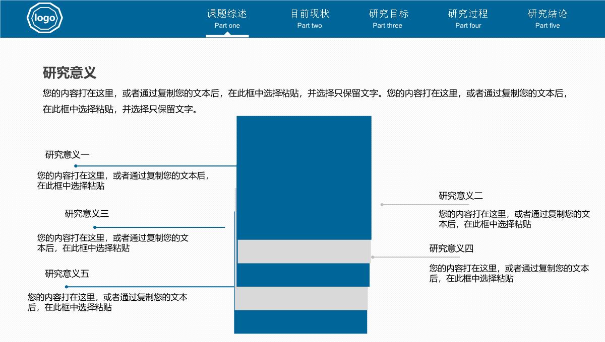 蓝色严谨稳重论文答辩开题报告PPT模板_06