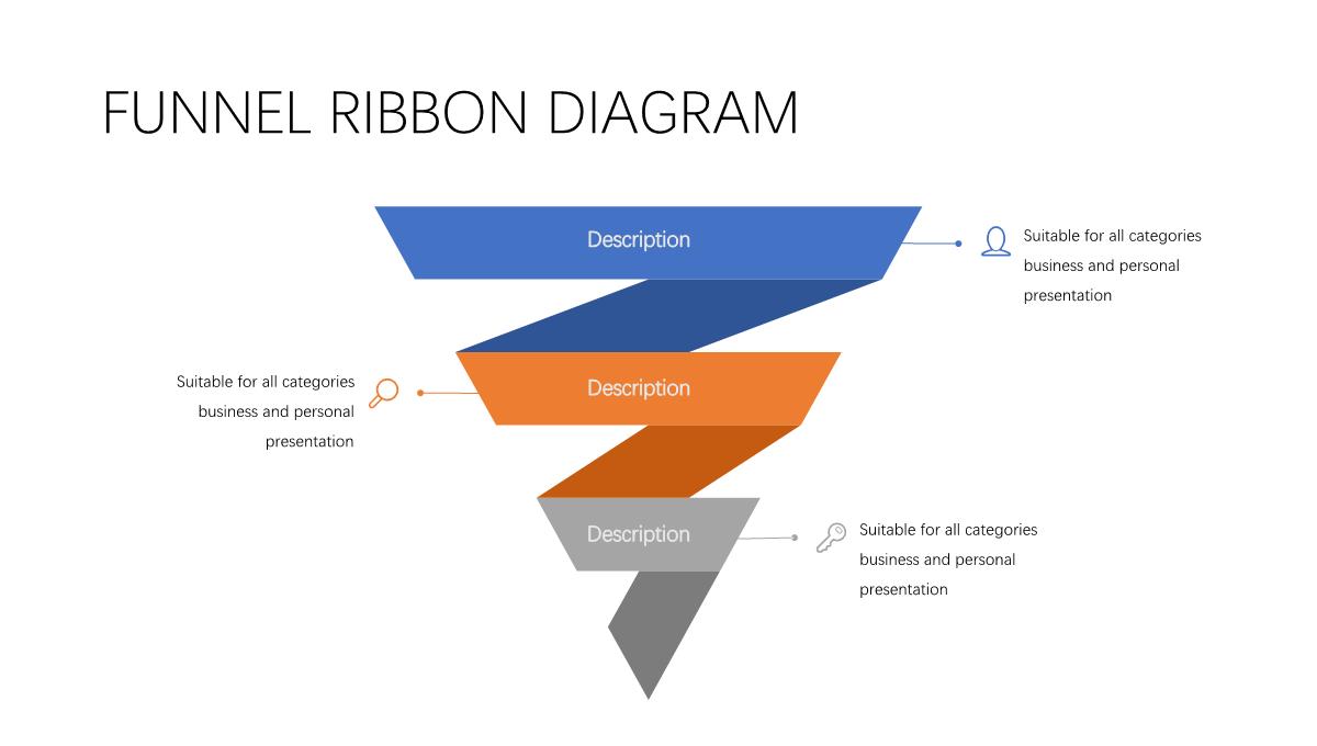 商务汇报金字塔漏斗型PPT图表集PPT模板_20