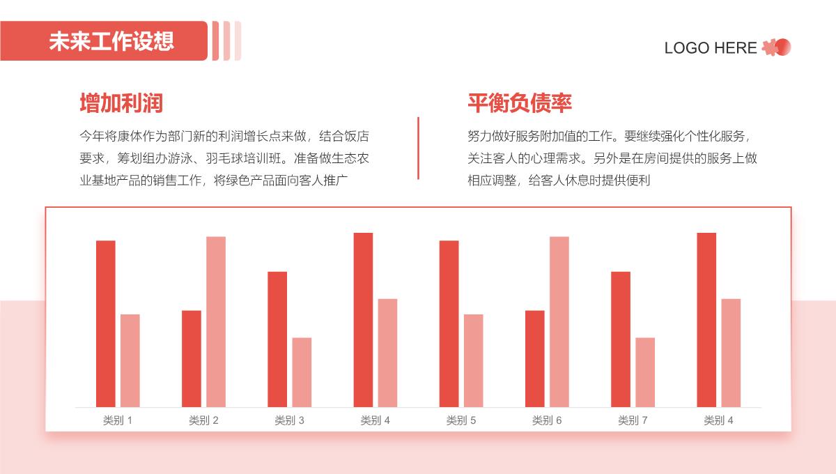 红色简约风年度工作总结PPT模板_26