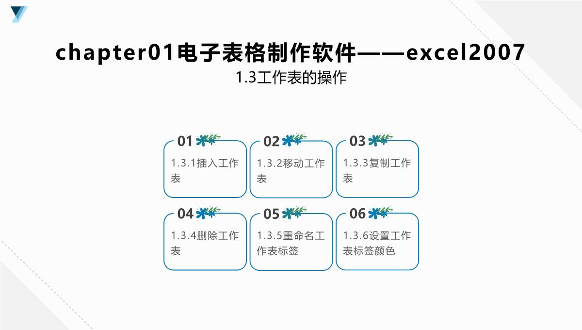 Excel2007公式、函数、图表与电子表格制作(杰创文化编著)PPT模板_06