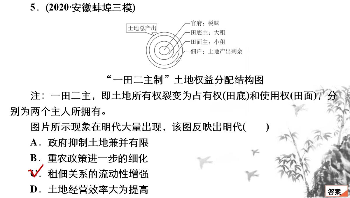 高考历史大二轮专题复习特色练课件训练13图表图画类选择题26PPT模板_10