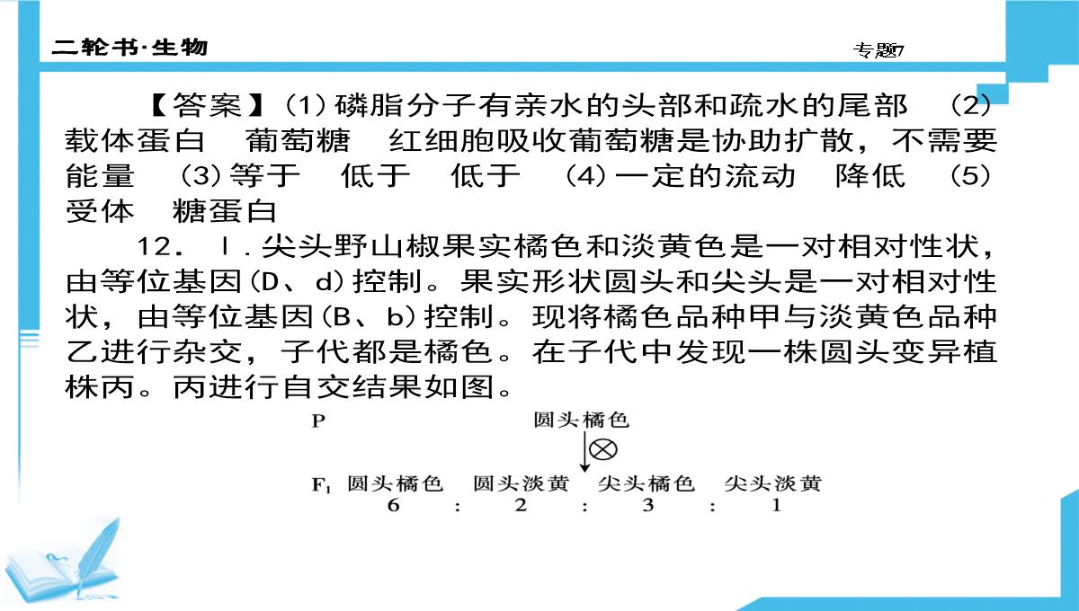 高考生物二轮复习课件：7-生物图形、图表信息题(共计88张PPT)PPT模板_16