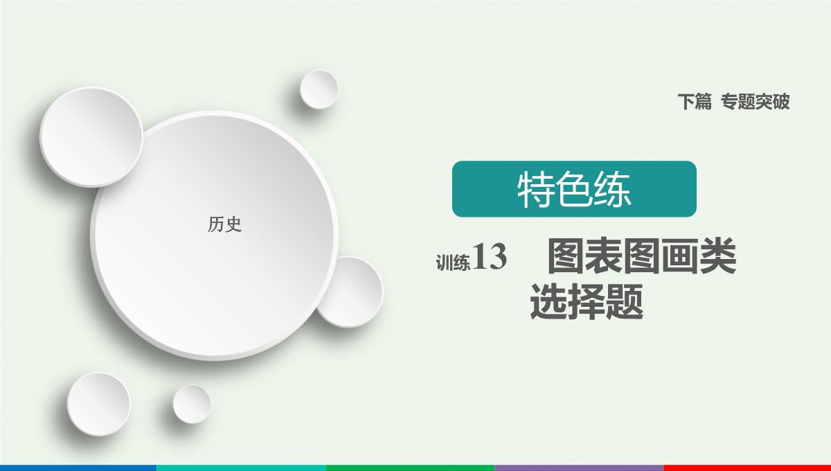 高考历史大二轮专题复习特色练课件训练13图表图画类选择题26PPT模板