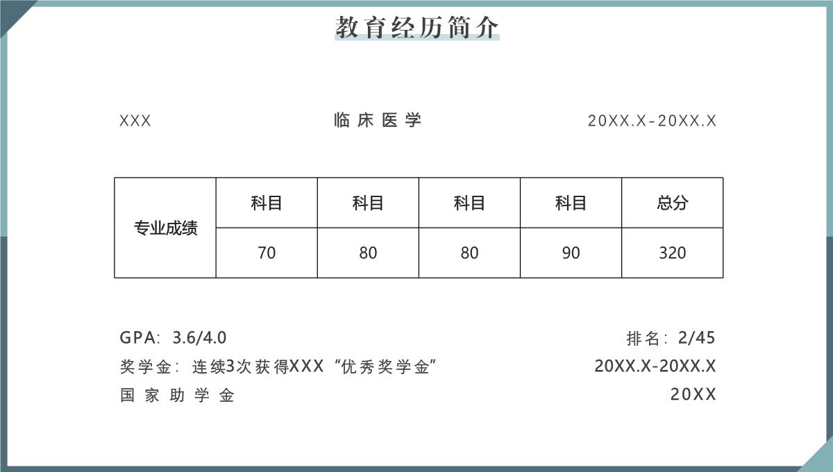 简约个人简历个人介绍PPT模板_07