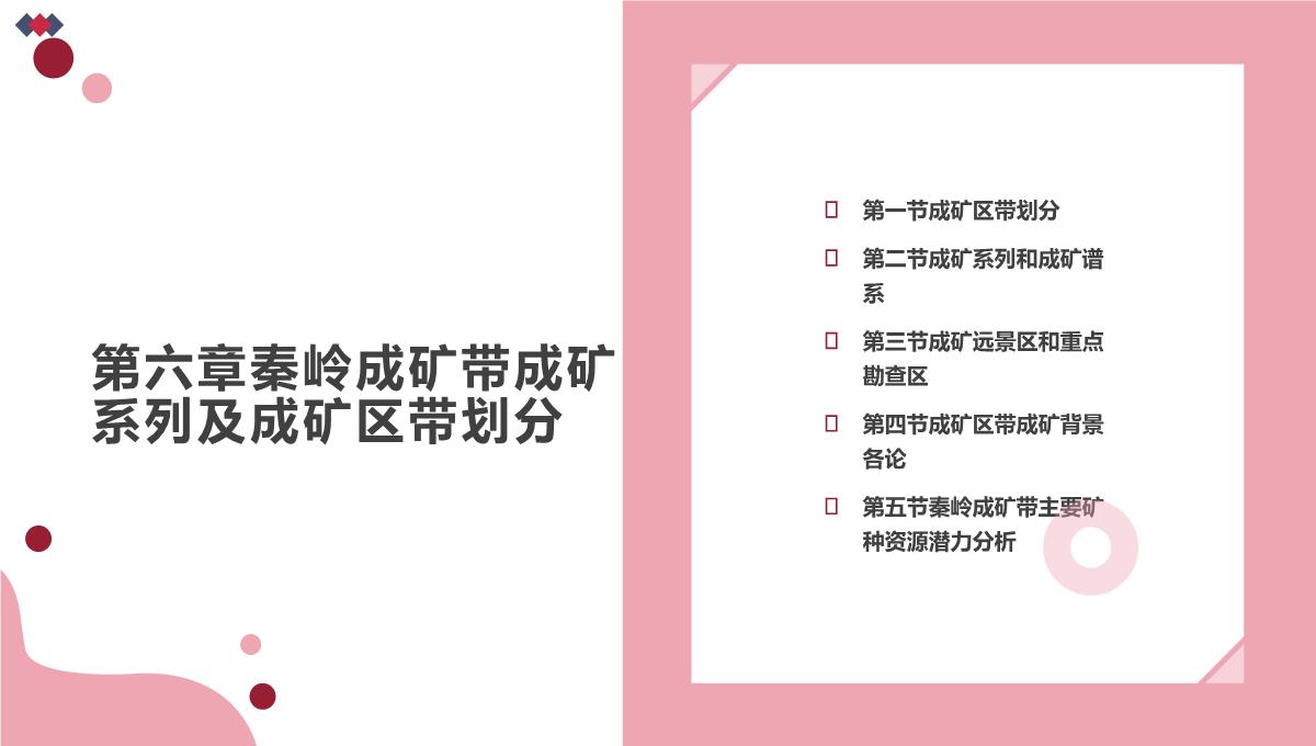 秦岭成矿带成矿地质背景及优势矿产成矿规律(赵东宏等著)课件PPT模板_15