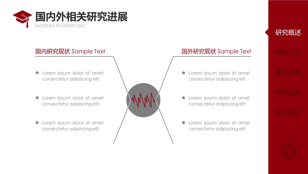 红色侧边导航论文答辩PPT模板2_06