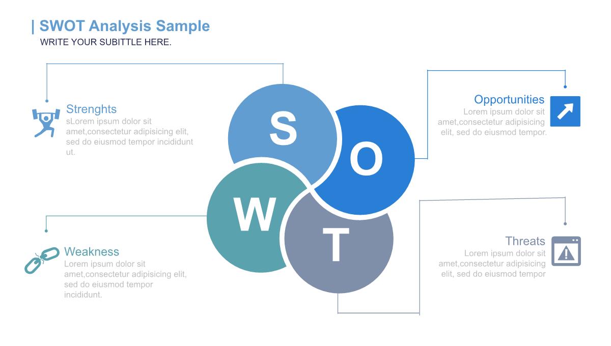 商务SWOT分析可视化图标集NO5PPT模板_08