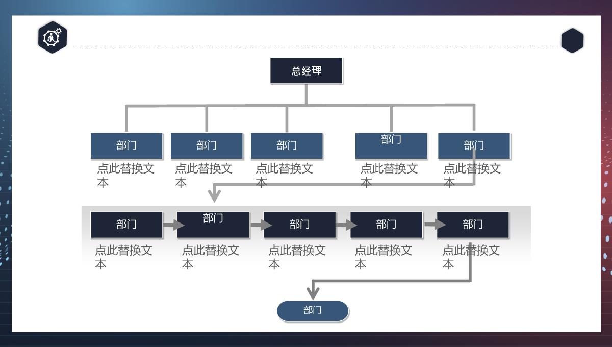 企业组织架构图PPT模板_07