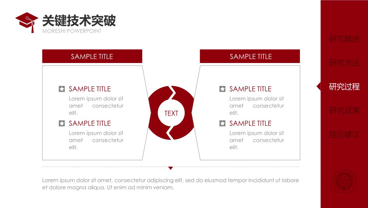 红色侧边导航论文答辩PPT模板2_17