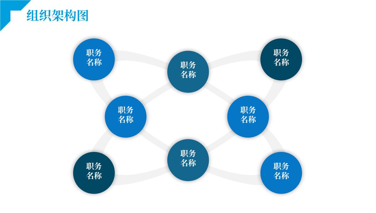 蓝色简约公司组织架构模板PPT模板_20
