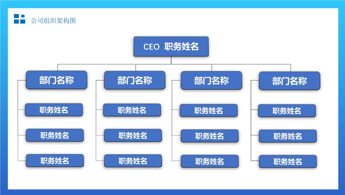 简约组织架构图适用于商务汇报办公总结通用PPT模板_27