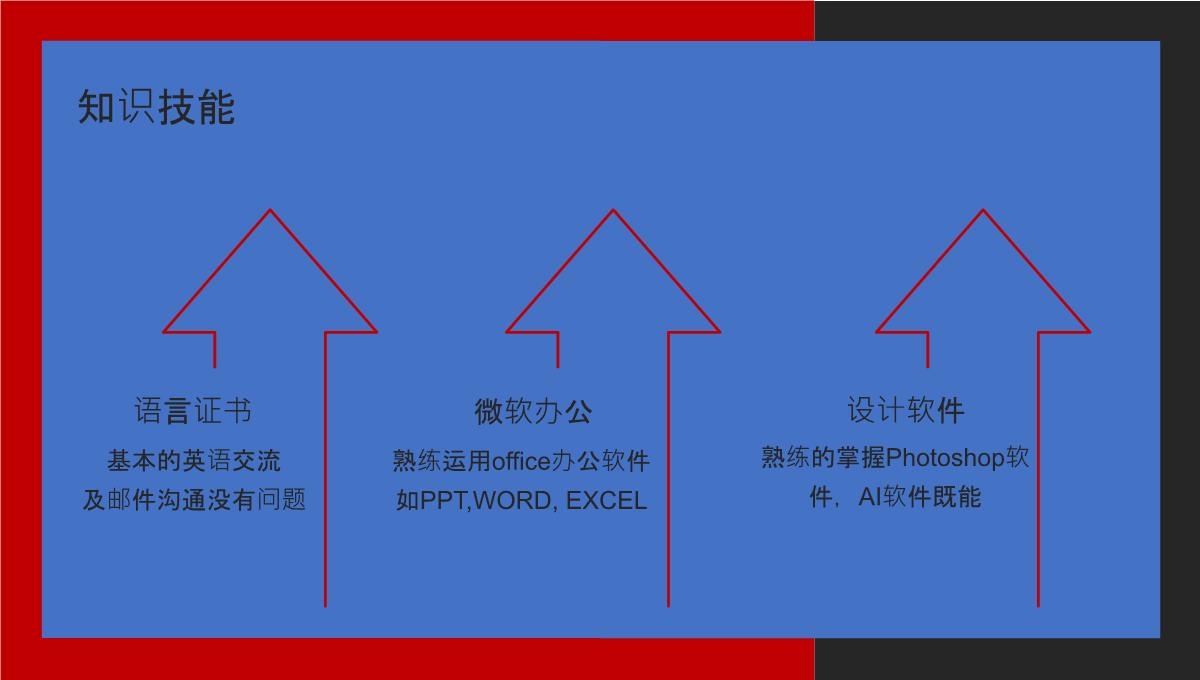 入职介红黑PPT模板_10