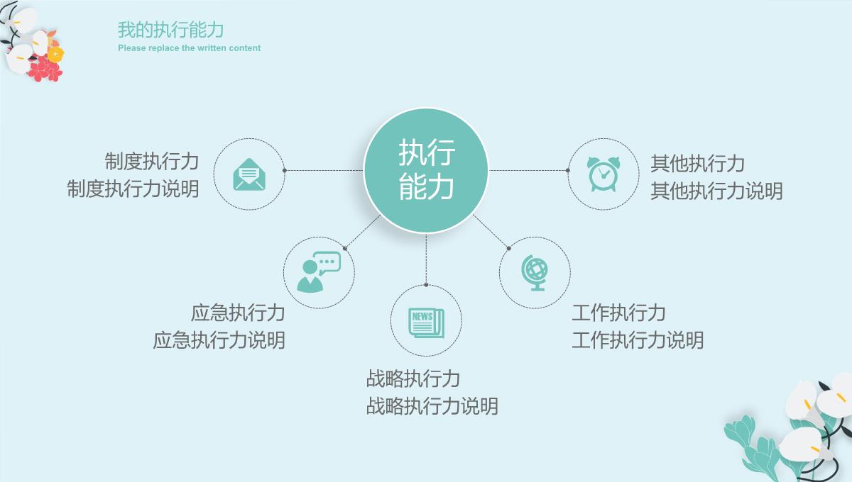 清新文艺个人竞聘简历PPT模板_15