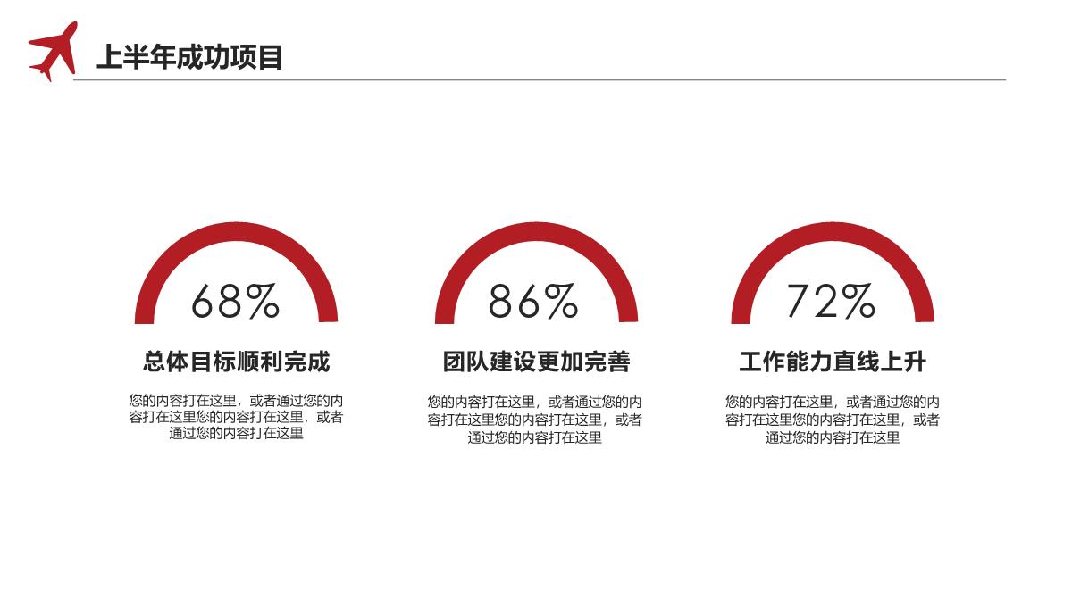 上半年工作总结PPT模板_16