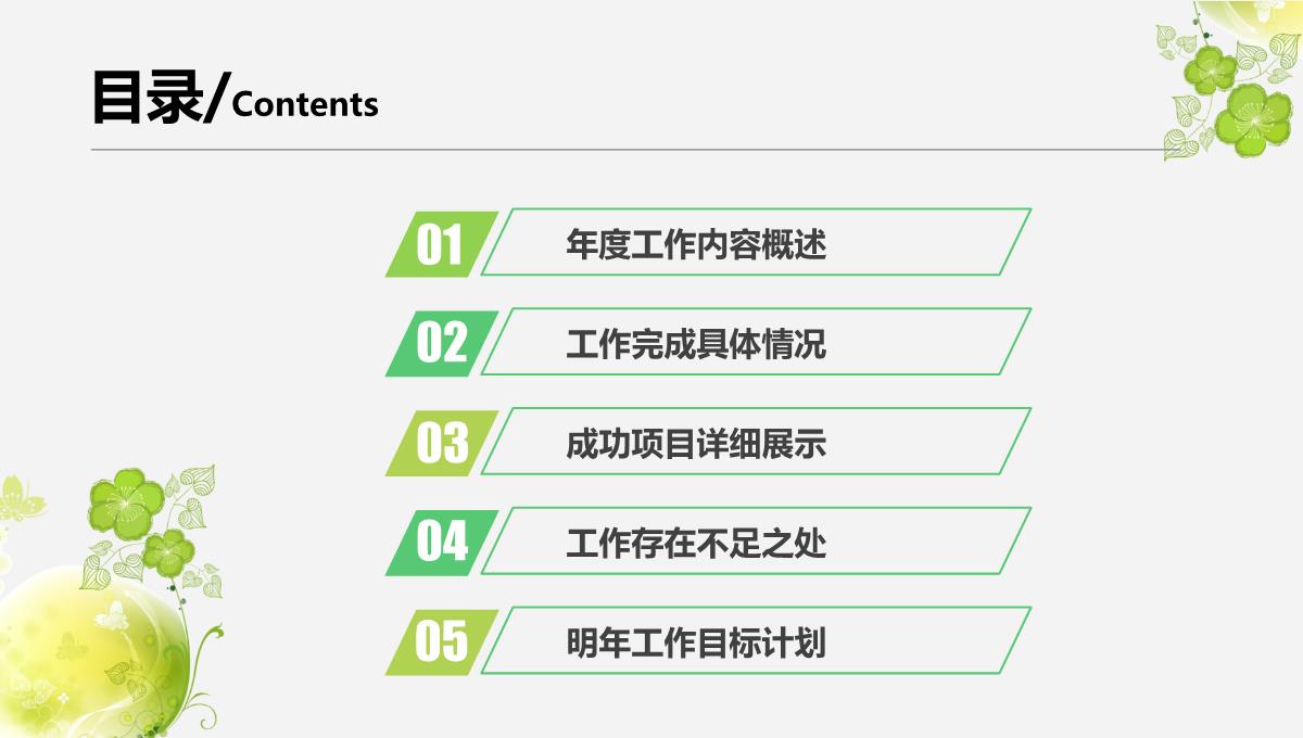 2022绿色梦幻小清新工作总结PPT模板_1_03