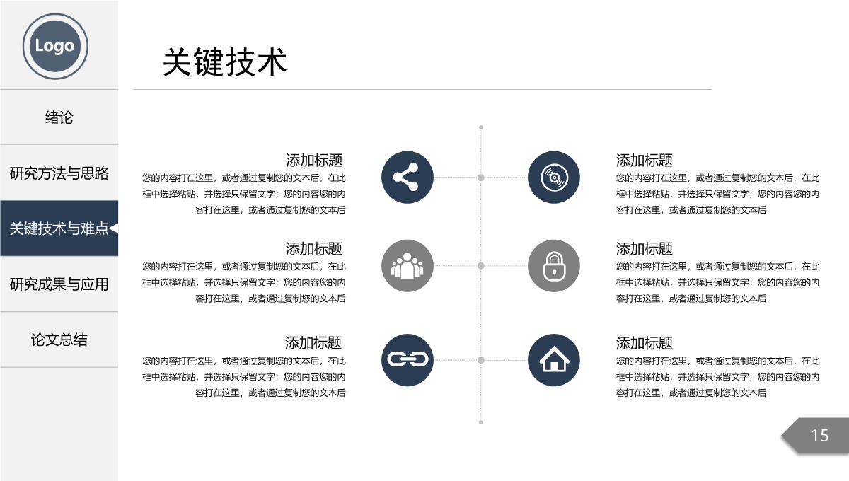 框架完整毕业论文答辩PPT模板_15