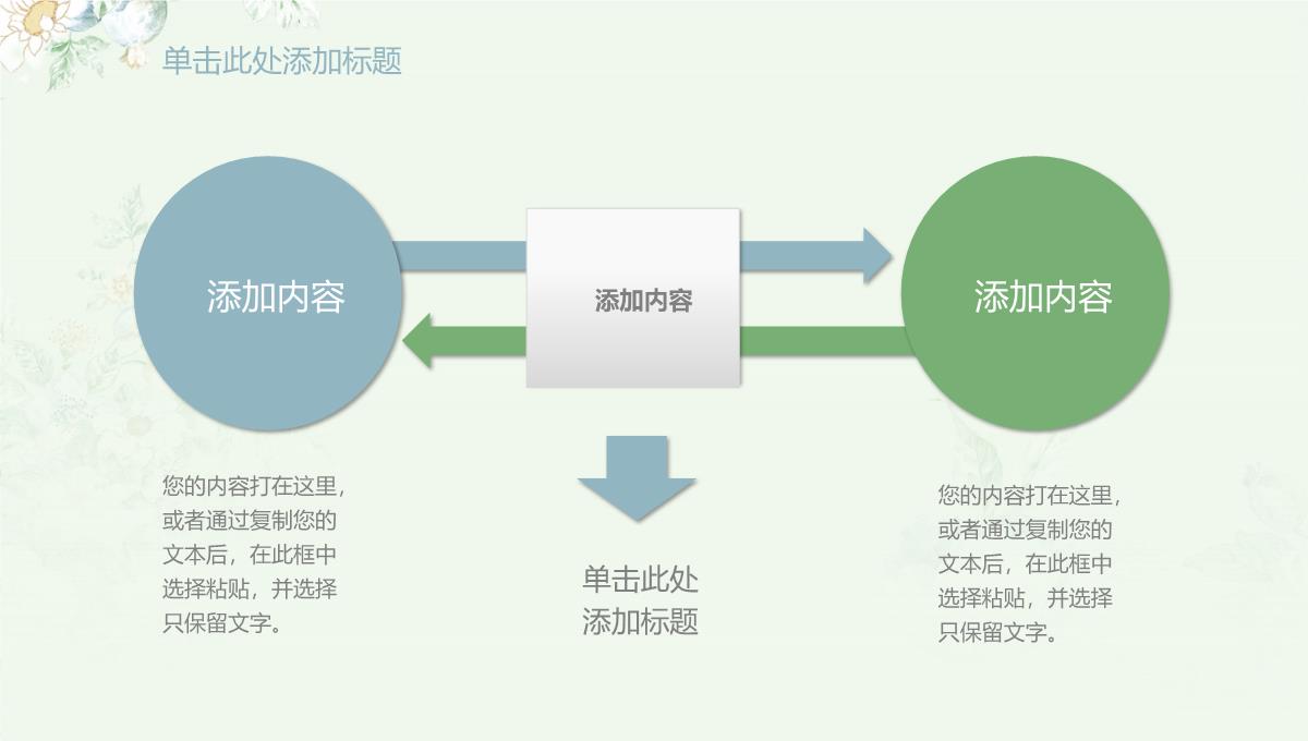 清新花卉唯美PPT模板_35