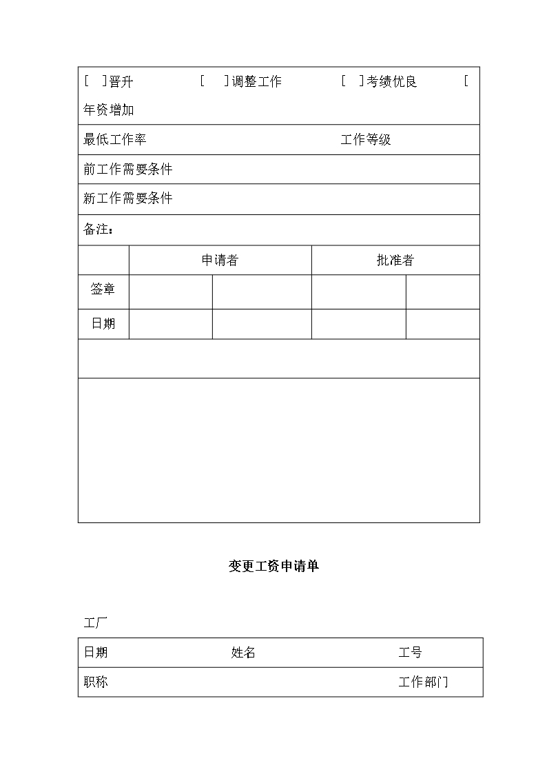 人事管理薪酬管理全套表格word文档Word模板_08