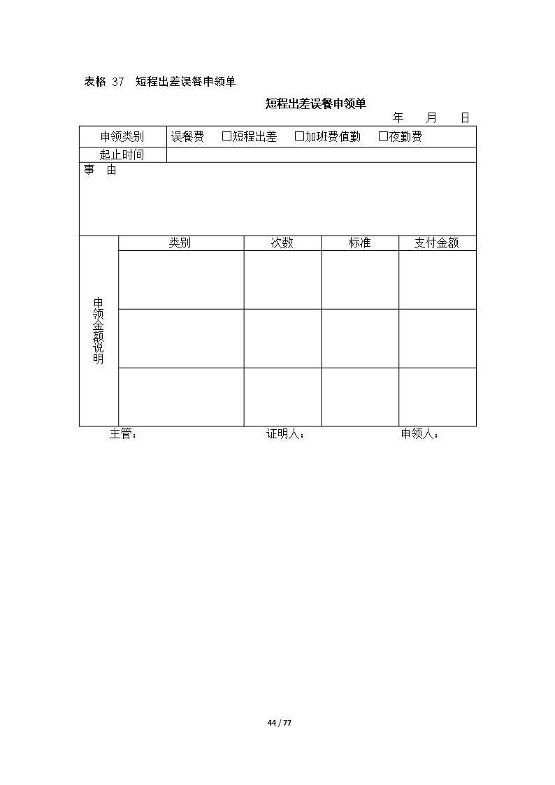 67个企业薪酬设计常用表格word文档Word模板_44