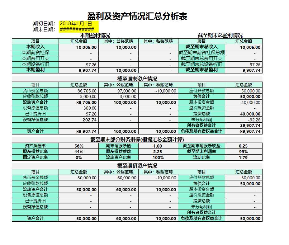 财务记账管理系统Excel模板_12