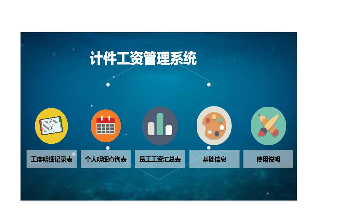 計件工資管理系統Excel模板