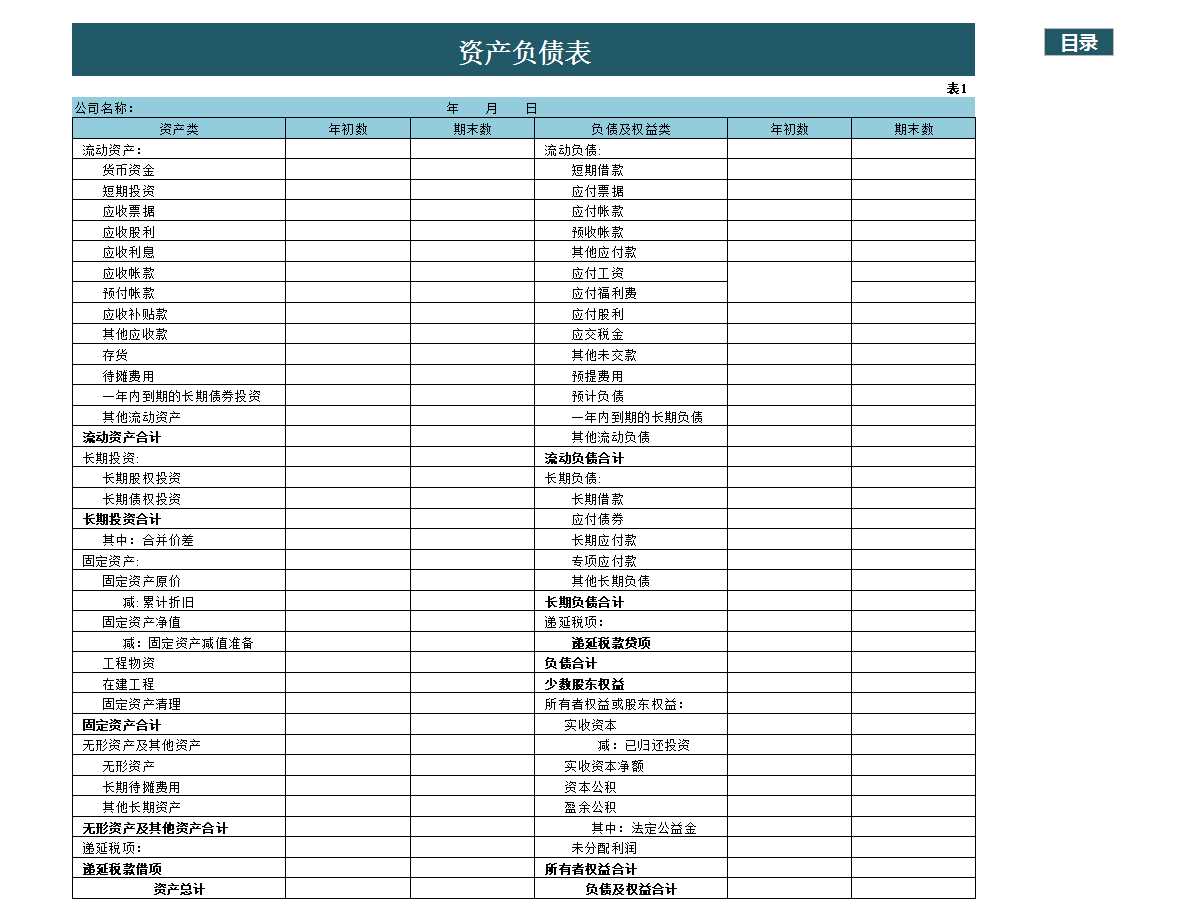 财务报表管理系统Excel模板_02