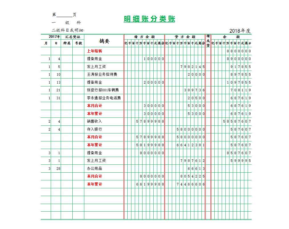 账本模板-总账-明细账-报表Excel模板_02