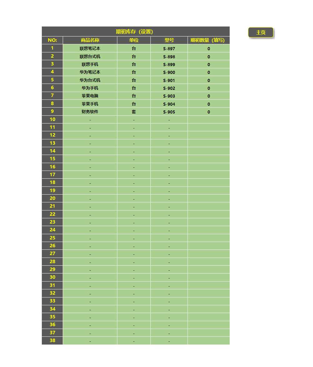 进销存管理系统Excel模板_15