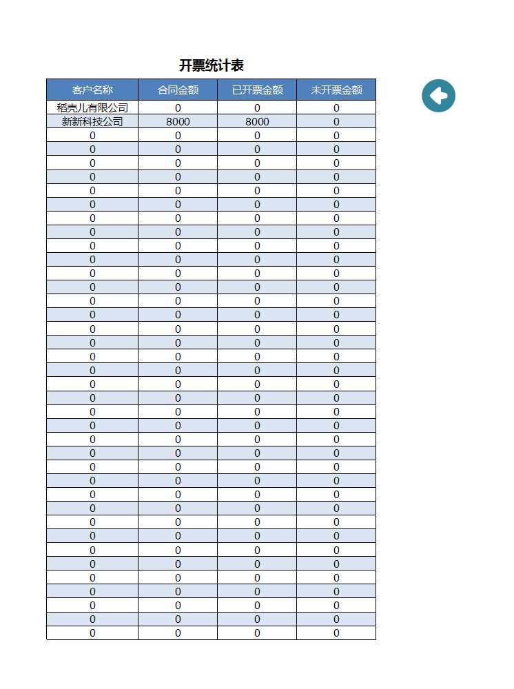 销售合同及发票管理Excel模板_05