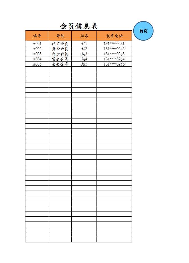 会员消费管理系统Excel模板_06