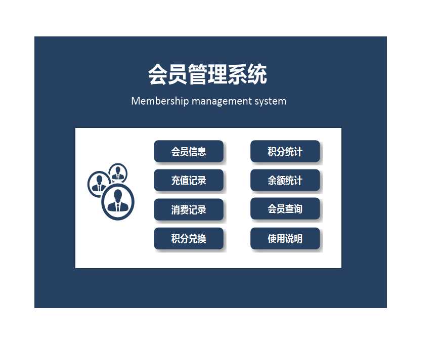 会员管理系统客户管理系统（积分管理）Excel模板