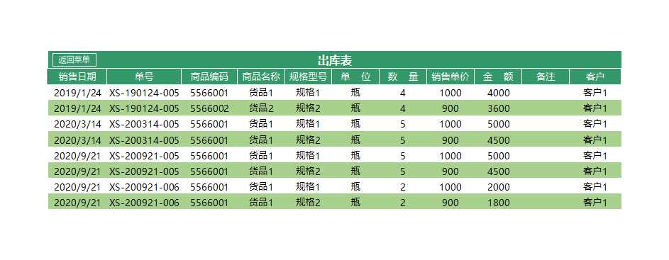 出入库管理系统Excel模板_09