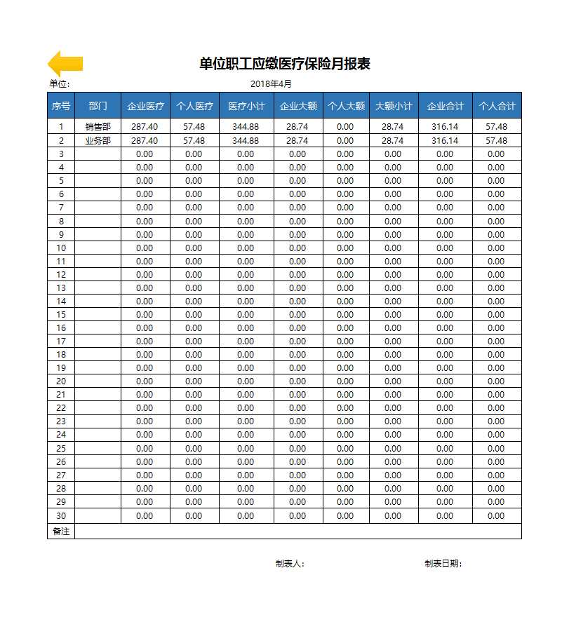 实用工资管理系统excel表格Excel模板_11