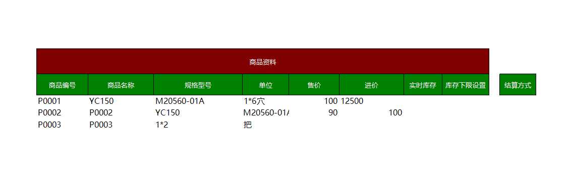 采购销售系统Excel模板_12