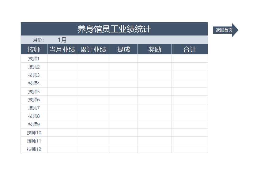 养生馆会员管理系统Excel模板_03