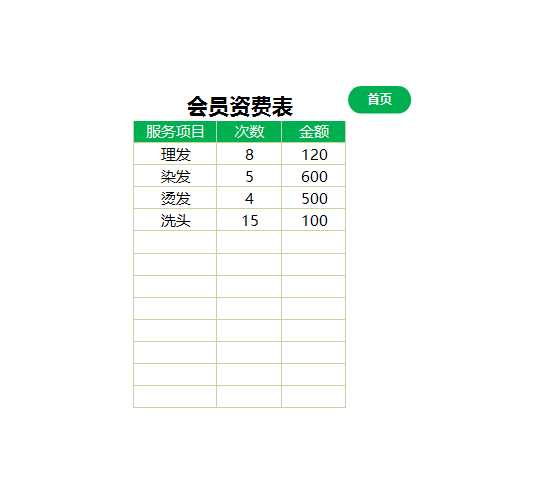 会员管理系统会员散客管理-报表分析-明细查询excel模板精选_09