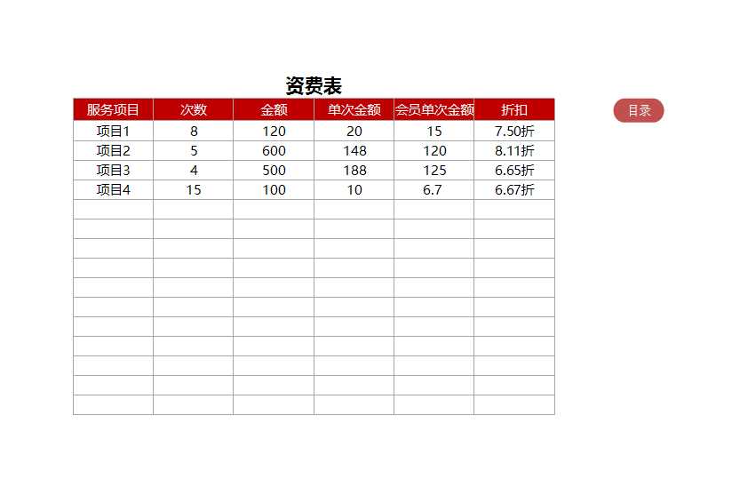 Excel表格模板：服务业销售管理系统-销售报表及员工提成-含会员散Excel模板_03