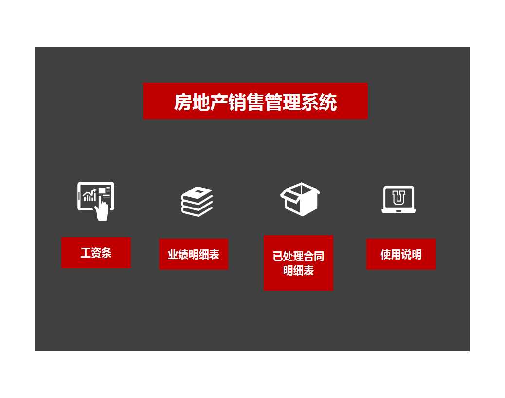 房地產銷售管理系統Excel模板