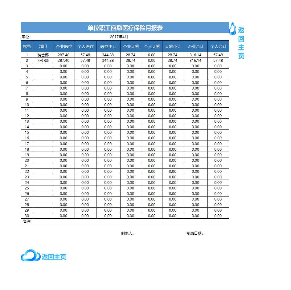 工资系统表格Excel模板_11