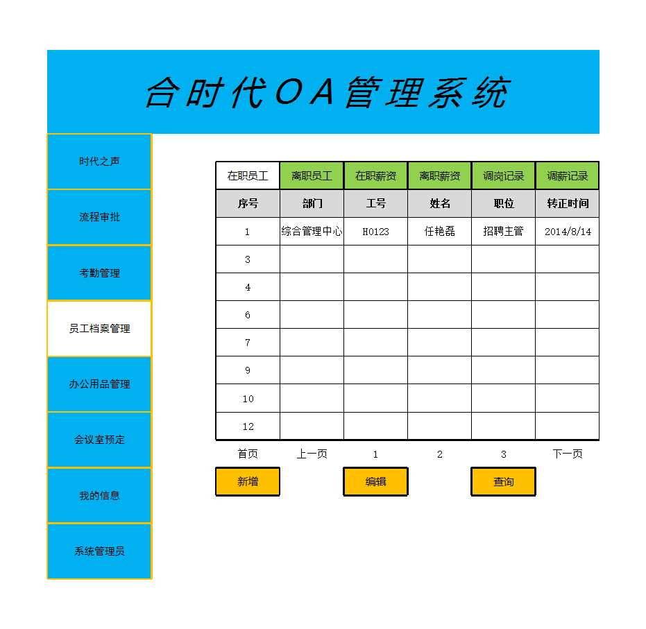 OA系统功能规划(修改版)Excel模板_03