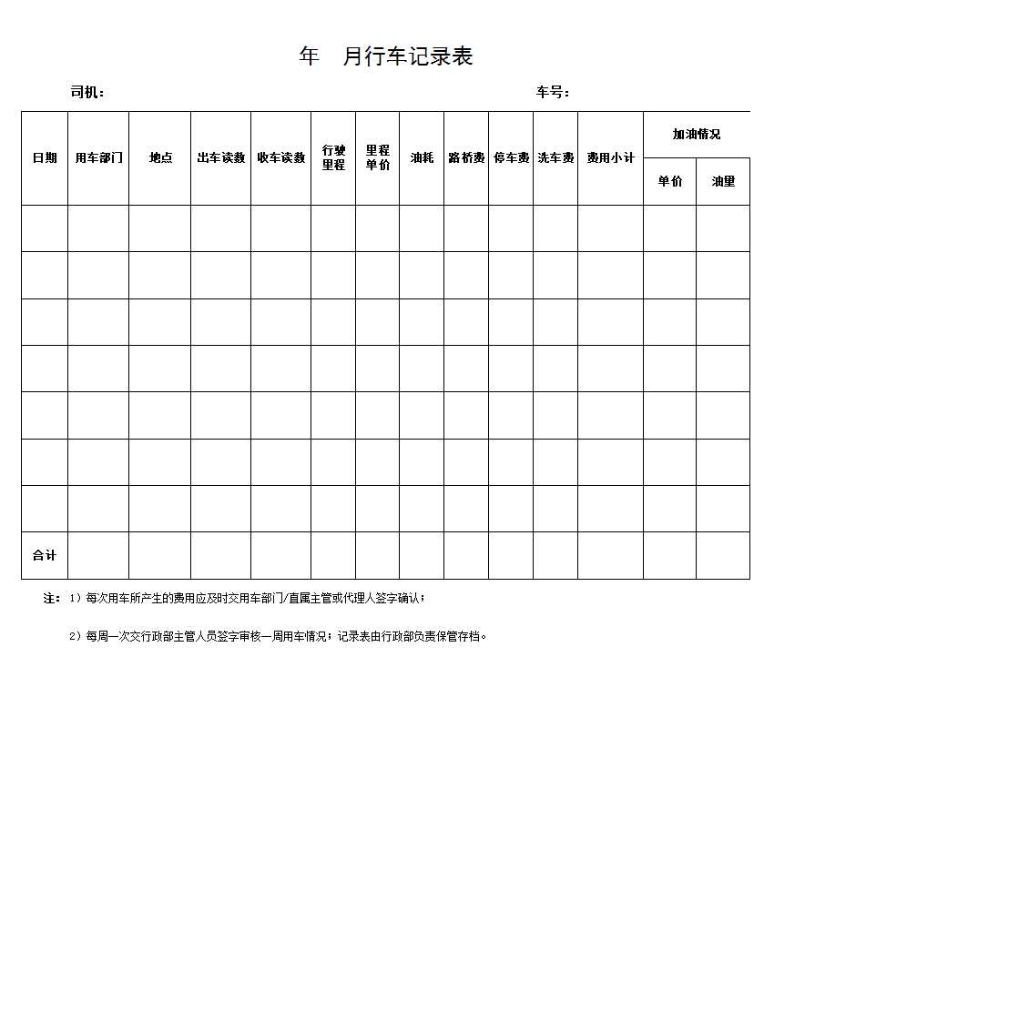 车辆管理规定表格Excel模板_02