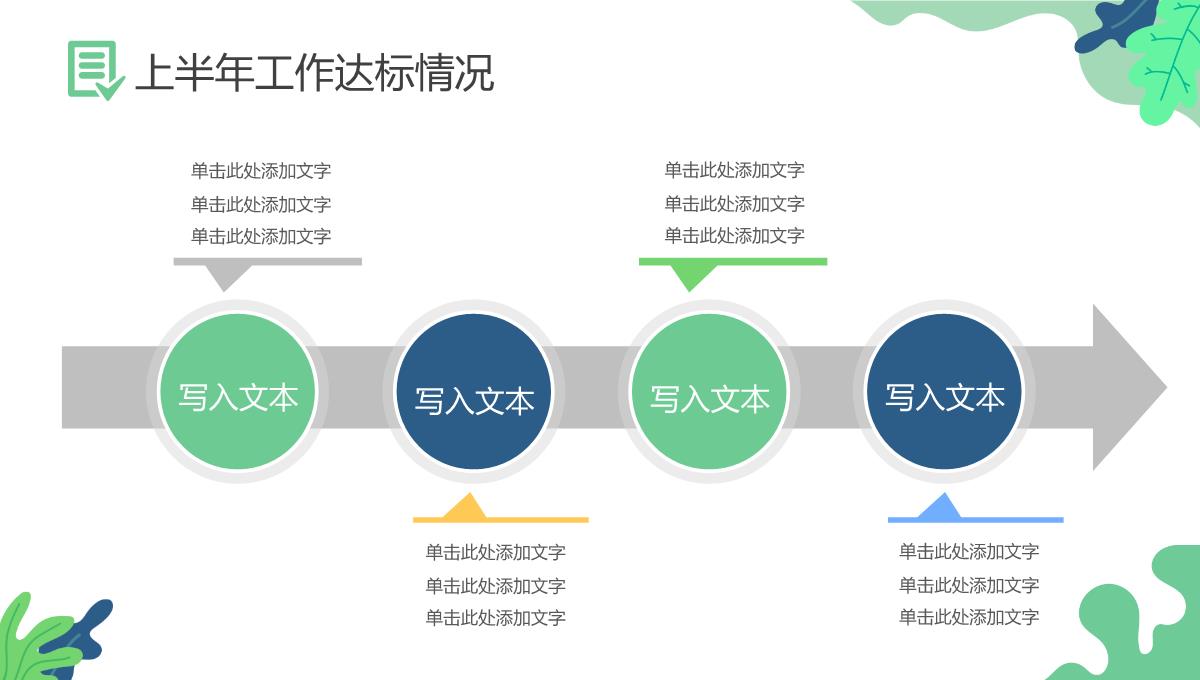 蓝色圆球背景述职报告PPT模板_10