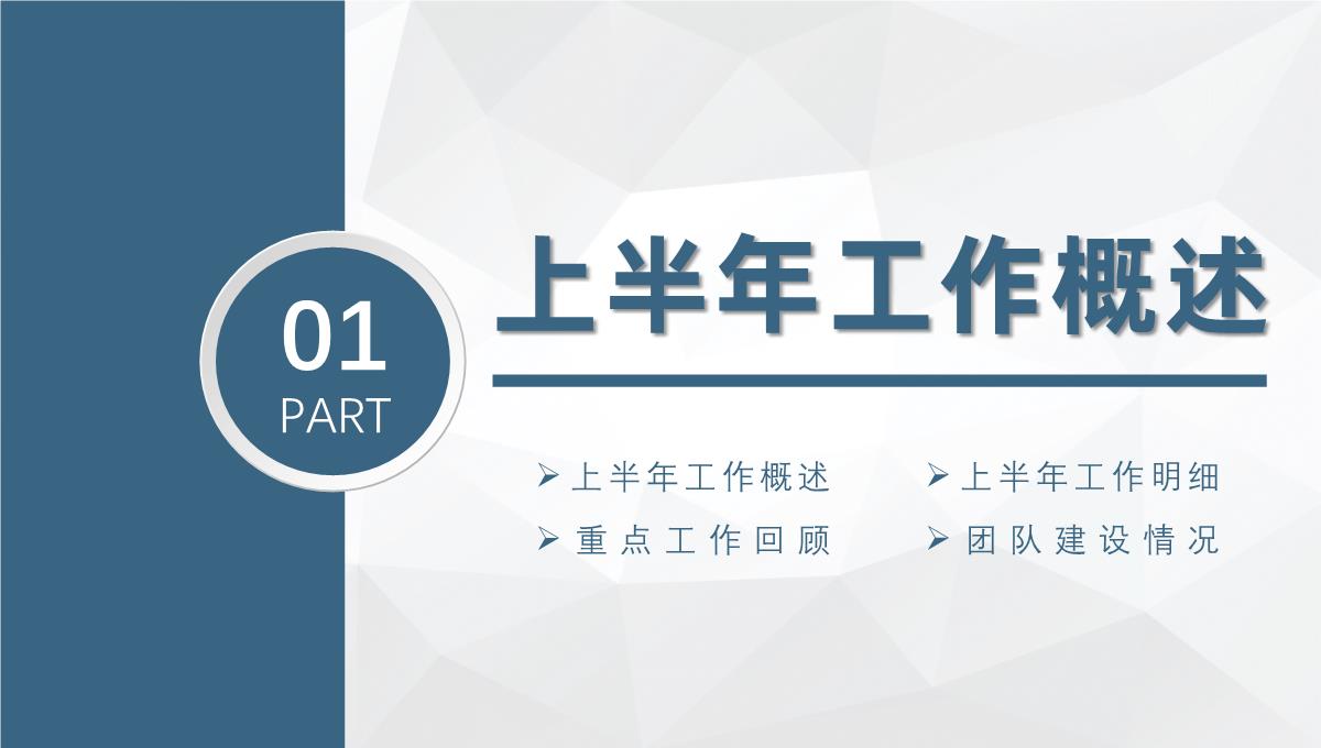 蓝色商务扁平化年度工作总结工作汇报PPT模板_03