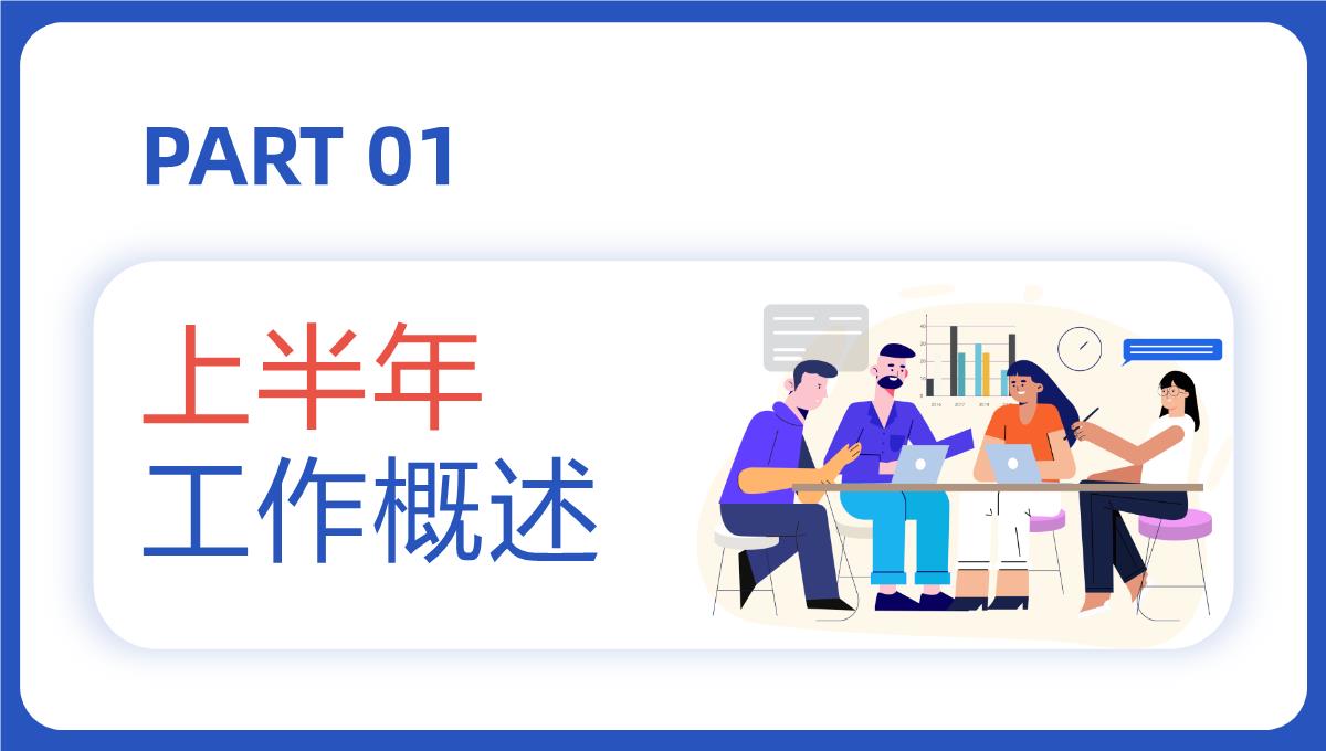 蓝色商务风公司销售部心得体会年终总结年中招商引资工作汇报要点PPT模板_03