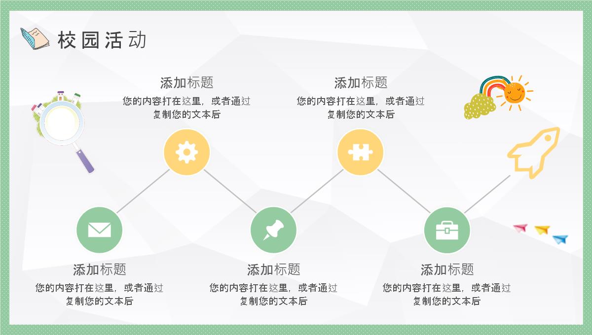 早教机构幼儿园班级活动工作汇报教育培训专用PPT模板_17