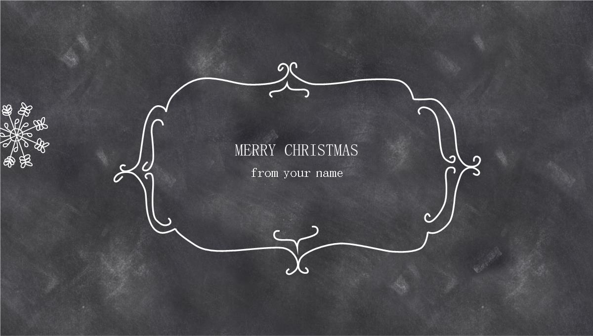 极简线条黑板风动画圣诞快乐活动策划PPT模板_13