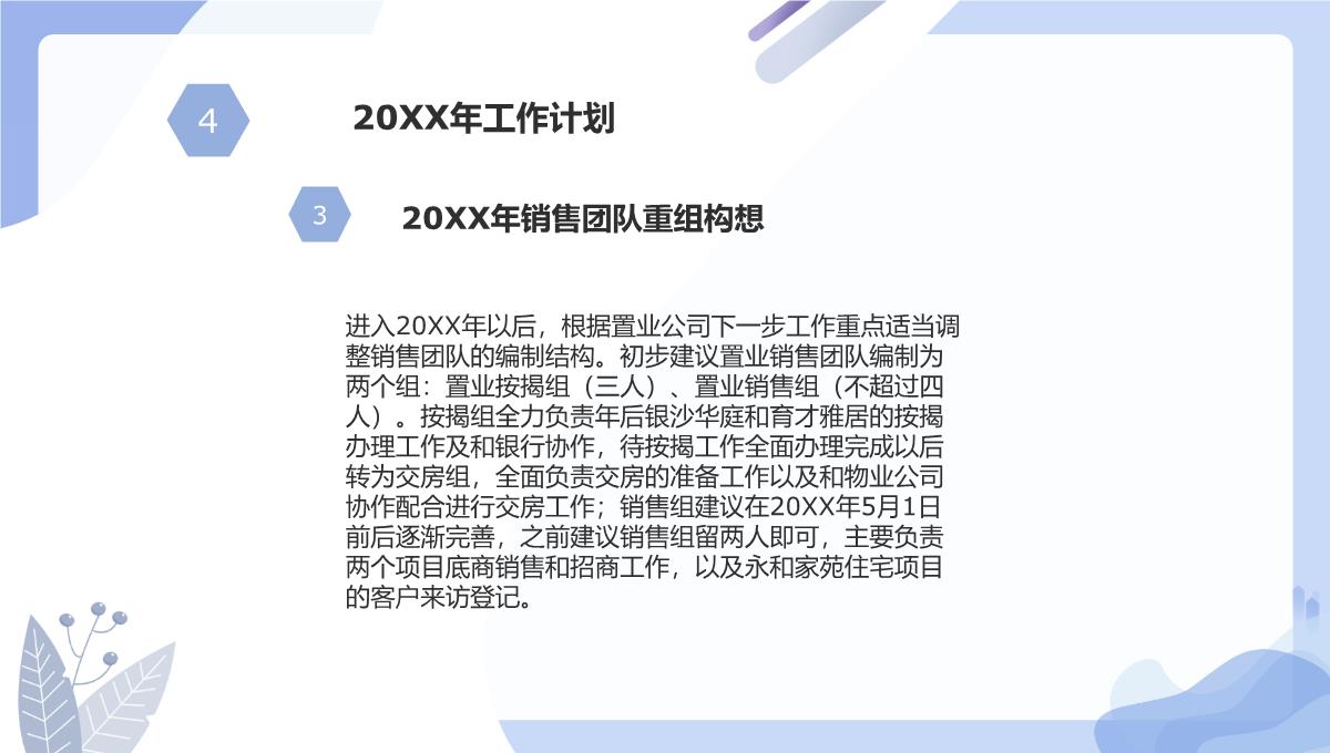 简约扁平化房地产销售经理年终述职报告PPT模板_20