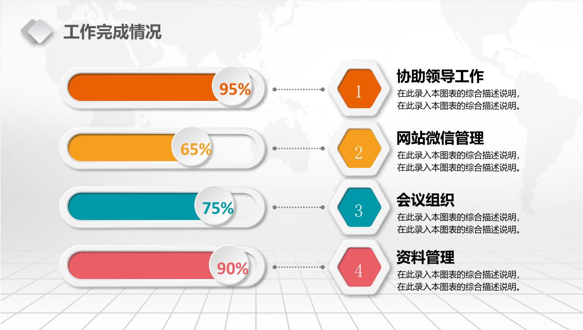 框架完整实用个人总结述职报告PPT模板_06