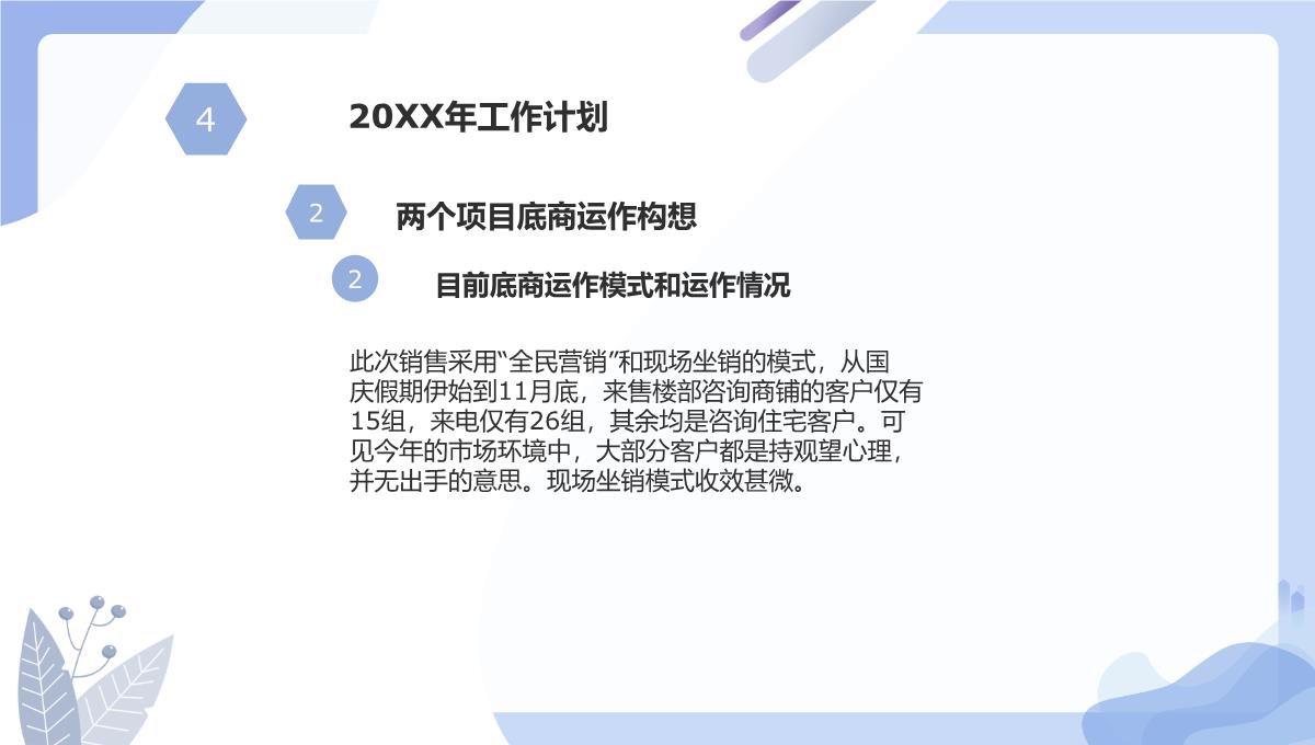 简约扁平化房地产销售经理年终述职报告PPT模板_17