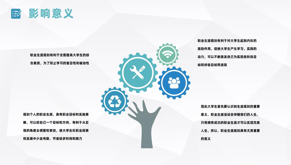 简约大学生职业生涯规划书设计与就业指导人生规划范文PPT模板_18